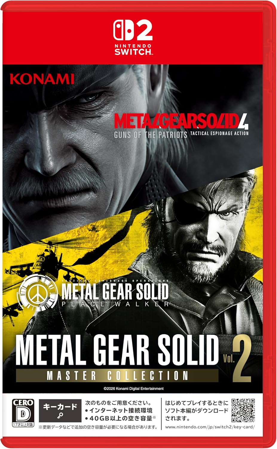 【Switch2/Switch】METAL GEAR SOLID: MASTER COLLECTION Vol.2